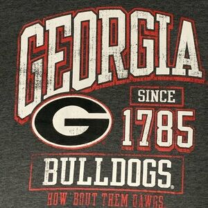 Unisex L Russell Georgia Bulldogs Distressed Tee